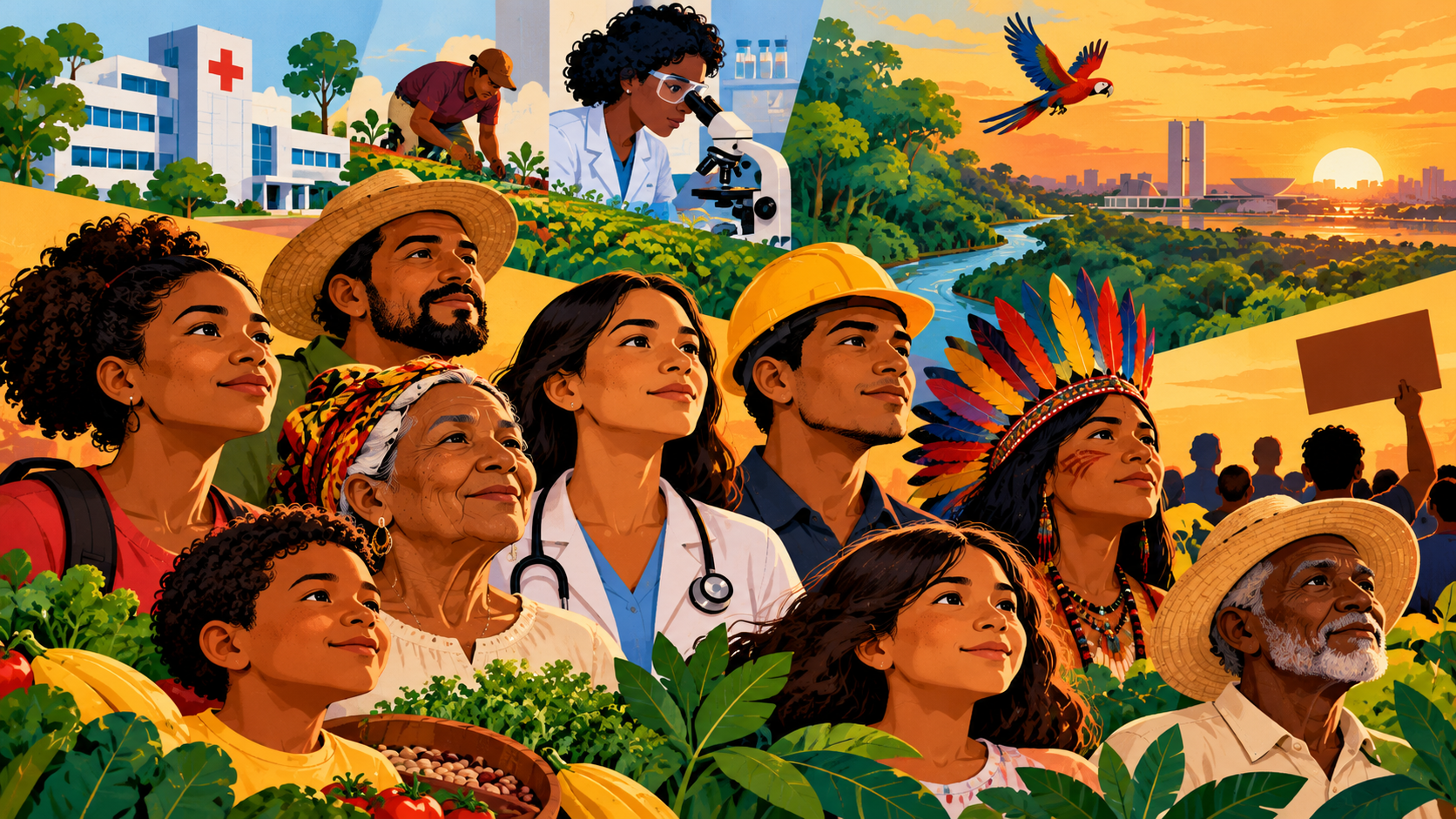 Comunidade Unida ao Pôr do Sol (2)